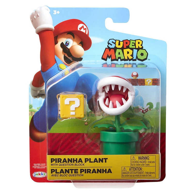 World of Nintendo 4" Figures Wave 14 - Piranha Plant with Question Block