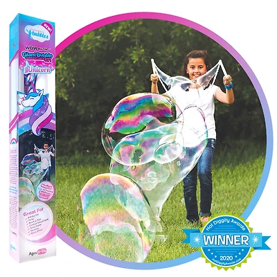 WOWMAZING Kit de bulles géantes sur le thème de licorne