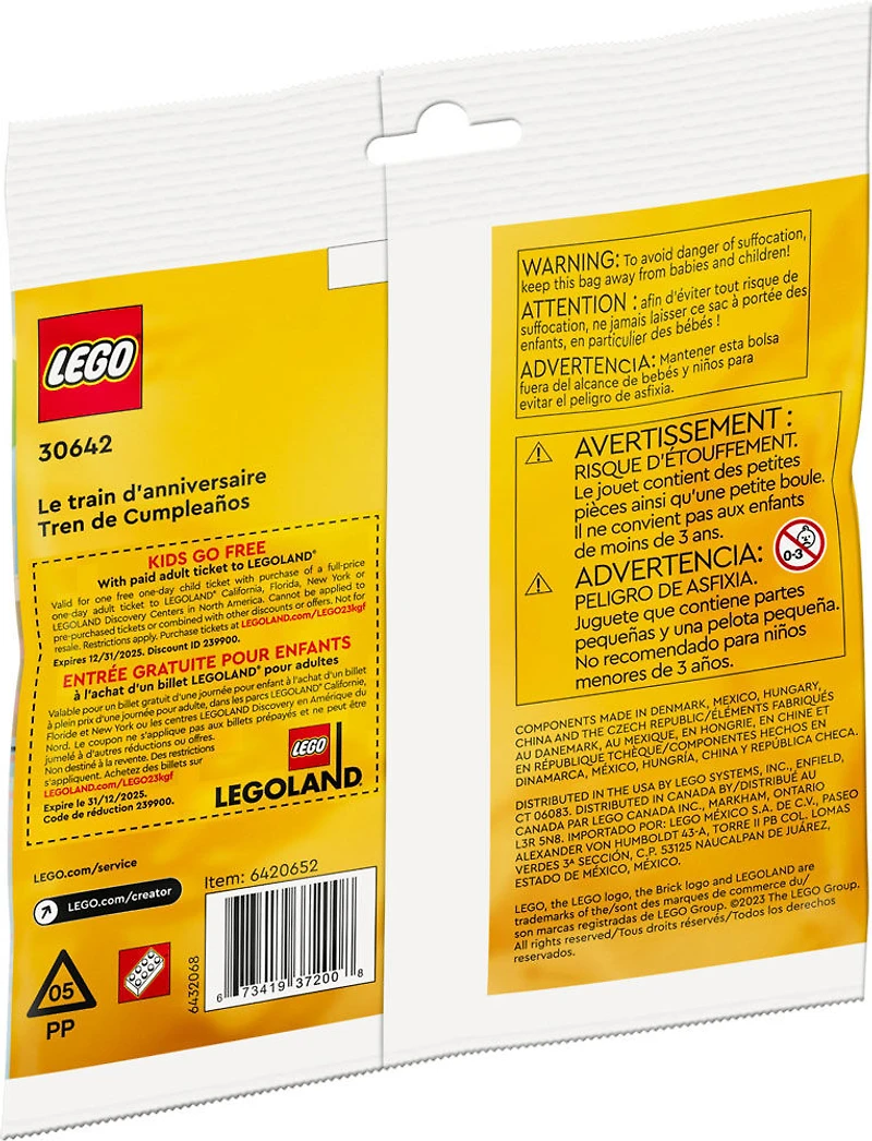 LEGO Creator Le train d'anniversaire 30642