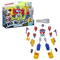 MixMashers Transformers, figurine deluxe personnalisable Optimus Prime à mélanger et combiner avec accessoires