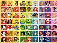Ravensburger - Disney Pixar Characters Colour Palette 100Pc XXL Puzzle