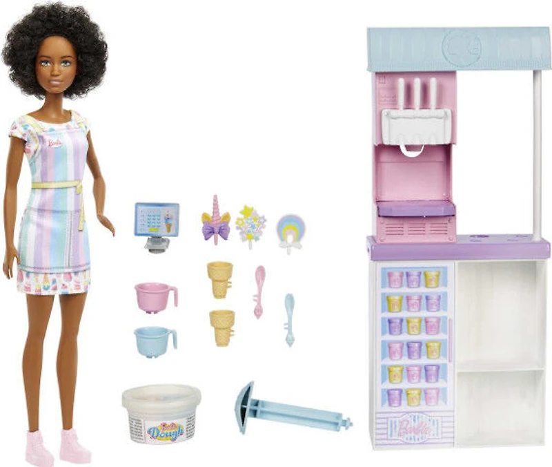 Barbie - Coffret de jeu - Comptoir laitier, 30,5cm