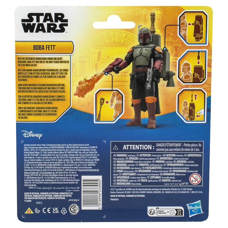 Star Wars Epic Hero Series, figurine Boba Fett de 10 cm avec équipement