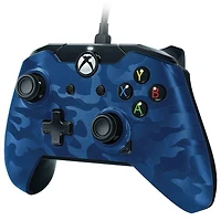 Xbox One Controller Wired Blue Camo