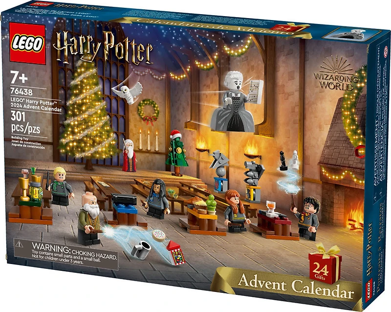 LEGO Harry Potter 2024 Advent Calendar, Holiday Countdown Gift, Toy Includes Harry Potter Figures, 76438