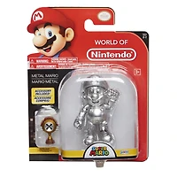 World of Nintendo 4" Figure - Metal Mario with Trophy