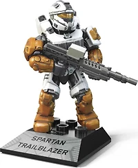 Mega Halo Heroes Series 14 Spartan Trailblazer Micro Action Figure, Building Toys for Kids