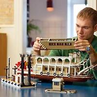 LEGO Ideas River Steamboat 3D Puzzle for Adults - Room  Decor for Men and Women, Ages 18+ - 21356