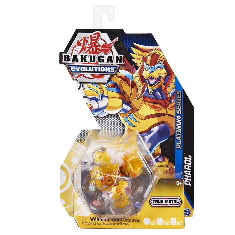 Bakugan Evolutions, Pharol, Bakugan True Metal Platinum Series, 2 BakuCores et carte Personnage