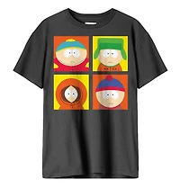 South Park- Pop Art Black T-Shirt