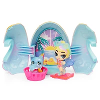 Hatchimals Pixies, Shimmer Babies Babysitter avec bébé Hatchimal et accessoires de jeu (les styles peuvent varier)