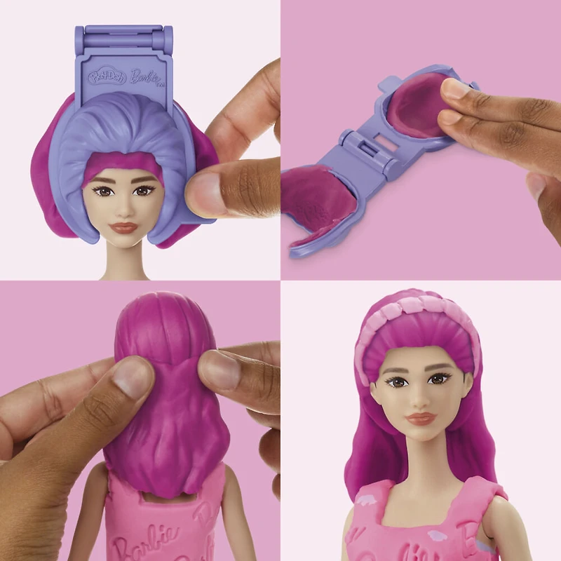 Play-Doh Barbie Coeurs et coiffure, coffret de pâte à modeler