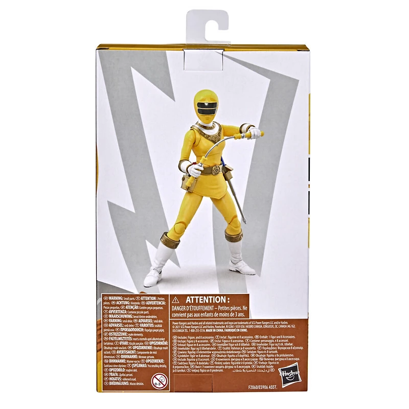 Power Rangers Lightning Collection, Ranger Zeo jaune, figurine articulée premium de 15 cm de collection
