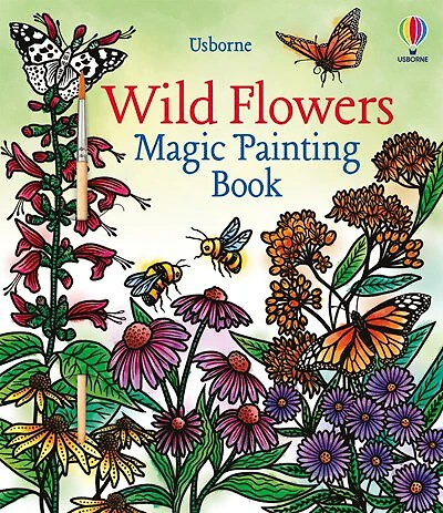 Wild Flowers Magic Painting Book - Édition anglaise