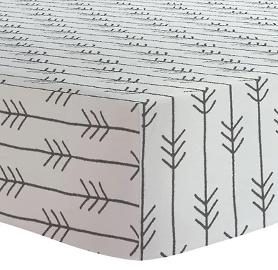 Kushies - Drap contour pour table à langer - Flèches noires.