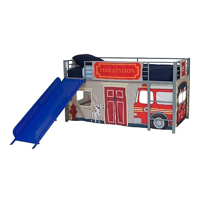 DHP - Ens de rideaux de lit pour enfant, Caserne de pompiers