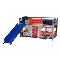 DHP - Ens de rideaux de lit pour enfant, Caserne de pompiers