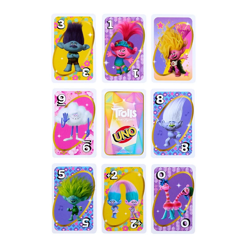 UNO Trolls Band Together - Jeu de cartes