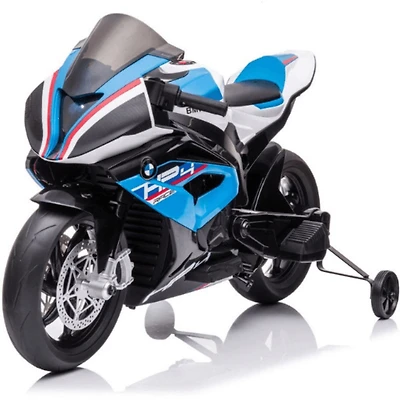 KIDSVIP Moto sous licence BMW HP4 12 V avec roues en caoutchouc