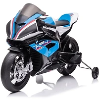 KIDSVIP Moto sous licence BMW HP4 12 V avec roues en caoutchouc