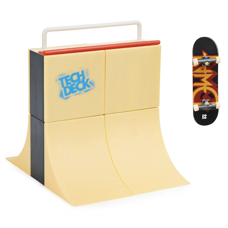 Tech Deck, Big Vert Wall X-Connect Park Creator, Coffret rampe à construire et à personnaliser avec fingerboard exclusif
