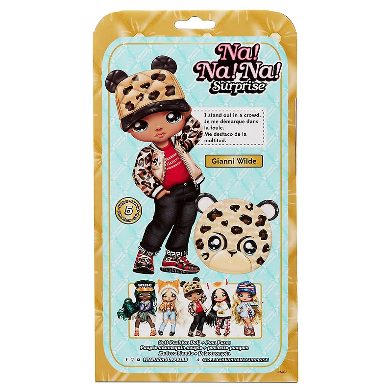 Na Na Na Surprise Glam Series 2 Gianni Wilde - Cheetah-Inspired 7.5" Fashion Doll