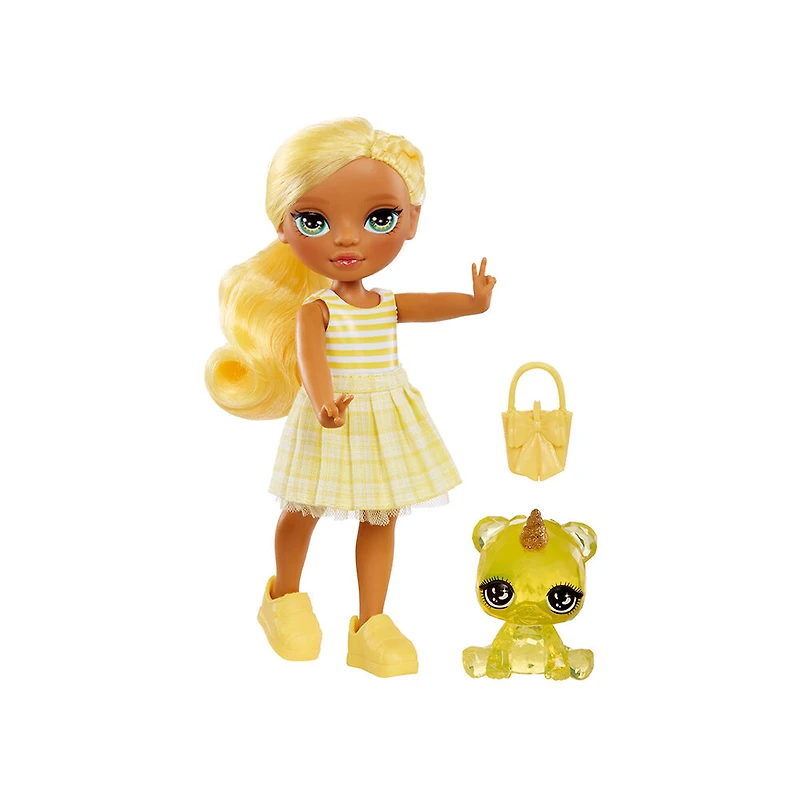 Rainbow High Littles - Daisy Madison petite poupée jaune de 5,5 po (14 cm) articulée