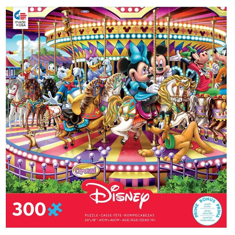 300 pièces casse-tête carousel disney ceaco