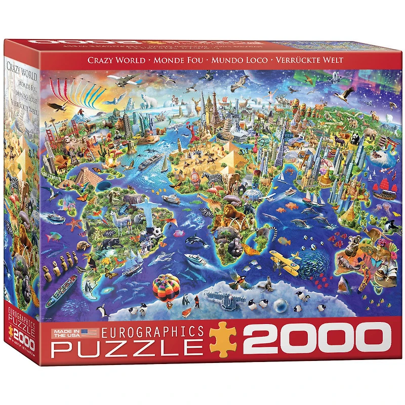 Eurographics Variety 2000 Piece Crazy World