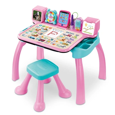 VTech MagiBureau interactif et musical - Rose - Édition française - Notre exclusivité