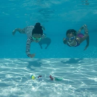 SwimWays Little Mermaid Disney Dive Characters Kids Pool Toy- Princess Ariel, Flounder, and Sebastian, Bath Toys and Pool Party Supplies