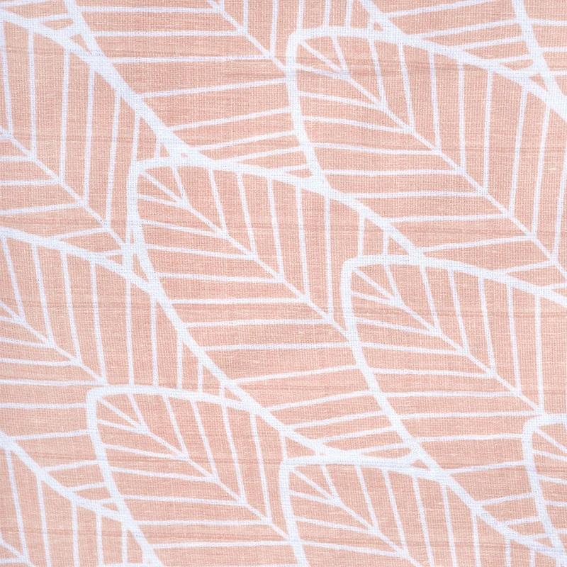 Perlimpinpin-Sac de nuit en mousseline 1.5 TOG-Feuilles rose-0-6m