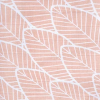 Perlimpinpin-Sac de nuit en mousseline 1.5 TOG-Feuilles rose-0-6m