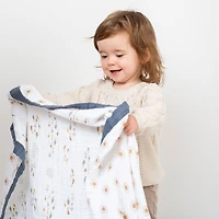 Lulujo - Couverture réversible mousseline 3Pl