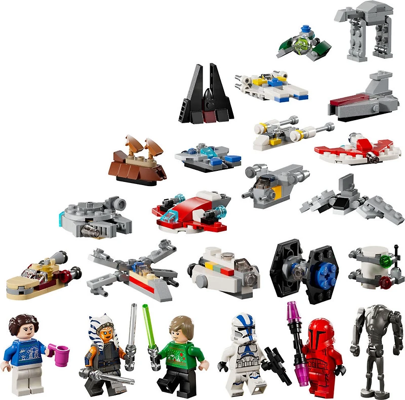 LEGO Star Wars 2024 Advent Calendar for Kids, Building Set with 6 Star Wars Figures and 18 Mini Toys, 75395