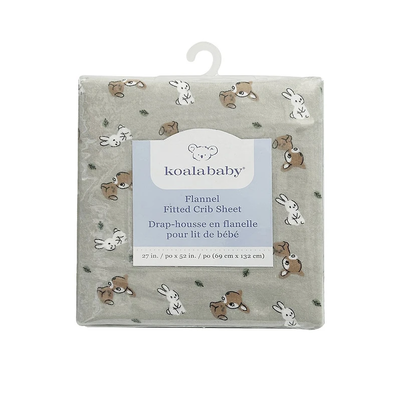 Koala Baby 1 pack Flannel Sheet Woodland Bunny