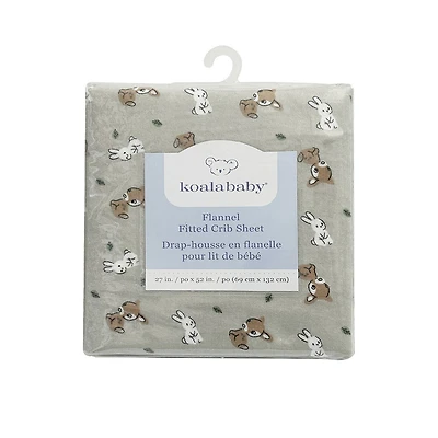Koala Baby 1 pack Flannel Sheet Woodland Bunny