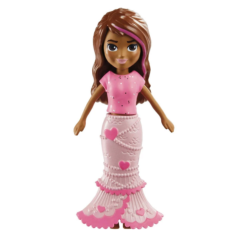 Polly Pocket 2 poupées et 25accessoires Pop Star, phosphorescent