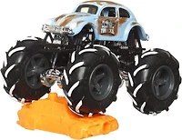 Assortiment de camions monstres ​en métal moulé sous pression Monster Trucks Hot Wheels à l'échelle 1:64 avec roues géantes  Les styles peuvent varier