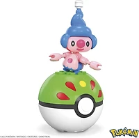 Coffret de construction Mime Jr Pokémon MEGA avec 24 pièces et Pokéball