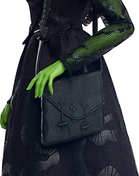 Mattel Universal Wicked Elphaba Fashion Doll & Accessories with Green Skin, Braided Black Hair, Posability & Removable Ballroom Look