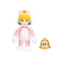  Figurine Nintendo de 4 pouces - Peach la chatte avec Super cloche