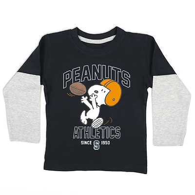 Snoopy Long Sleeve Tee - Black