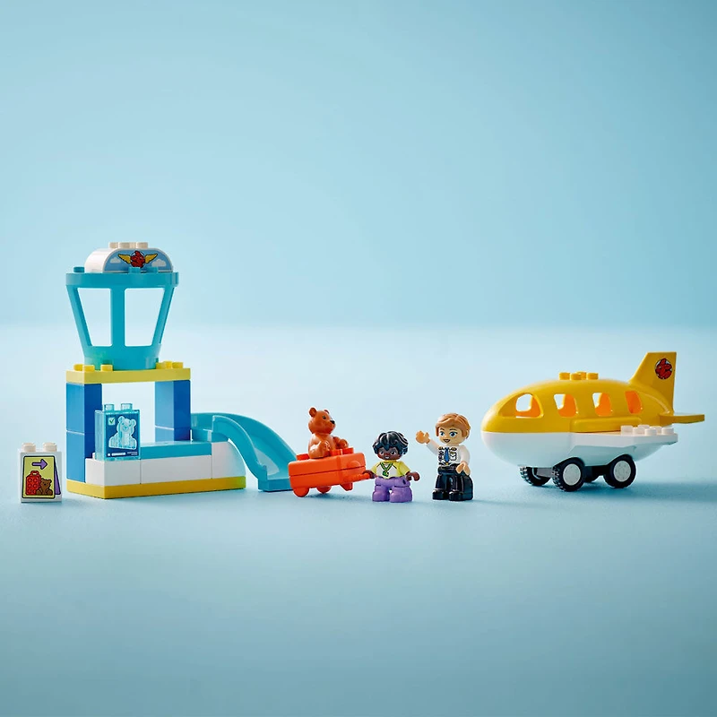 LEGO DUPLO Town First Time at the Airport Building Toy & Pretend Play Set for Kids, Ages 1.5+ - 10443