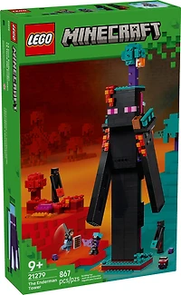 LEGO Minecraft The Enderman Tower Building Toy for Boys, Girls, and Gamers Ages 9+ - 21279