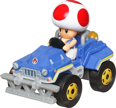 Hot Wheels Mario Kart Collection de répliques de véhicules, 1:64, Toad