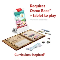 Osmo - Le magicien des maths et Les secrets des dragons - Niveau CP-CE1 - Mesurer & Estimer- Jouet STEM (Une base Osmo est nécessaire pour jouer)