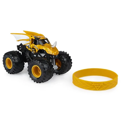 Monster Jam, Monster truck Bakugan Dragonoid officiel, véhicule en métal moulé, série Crazy Creatures