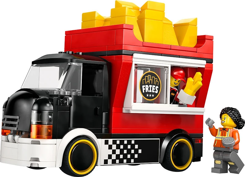 LEGO City Fries Food Truck Building Toy for Kids - Pretend Play Set for Boys & Girls, Ages 5+ - 60488