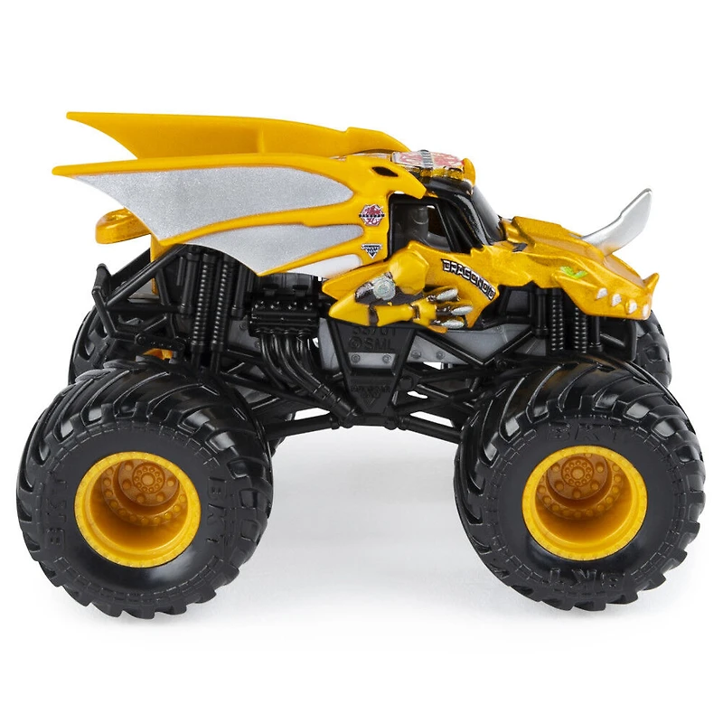 Monster Jam, Monster truck Bakugan Dragonoid officiel, véhicule en métal moulé, série Crazy Creatures